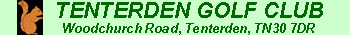 Visit Tenterden Golf Club